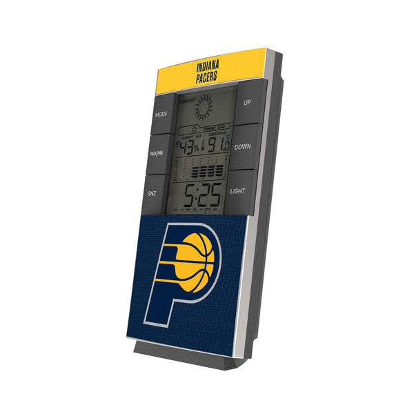 Indiana Pacers Solid Wordmark Digital Desk Clock