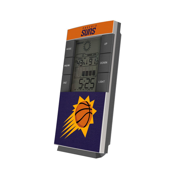 Phoenix Suns Solid Wordmark Digital Desk Clock