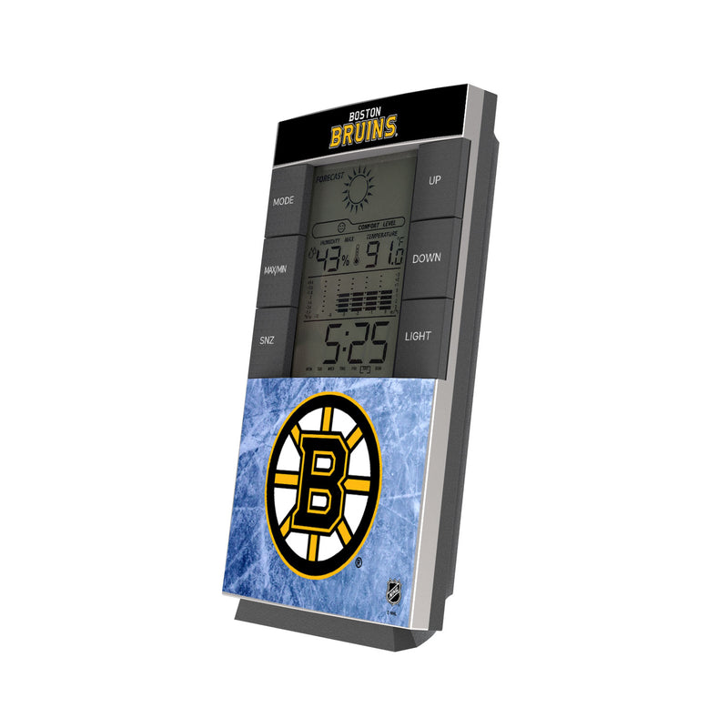 Boston Bruins Ice Wordmark Digital Desk Clock