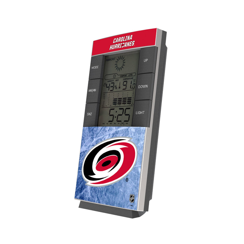Carolina Hurricanes Ice Wordmark Digital Desk Clock