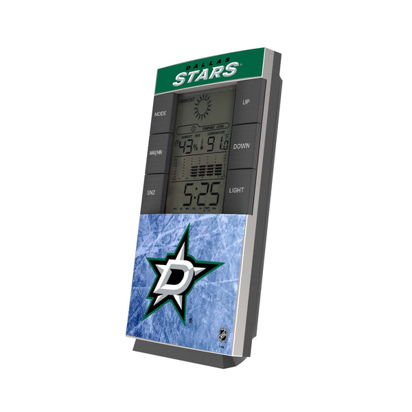 Dallas Stars Ice Wordmark Digital Desk Clock