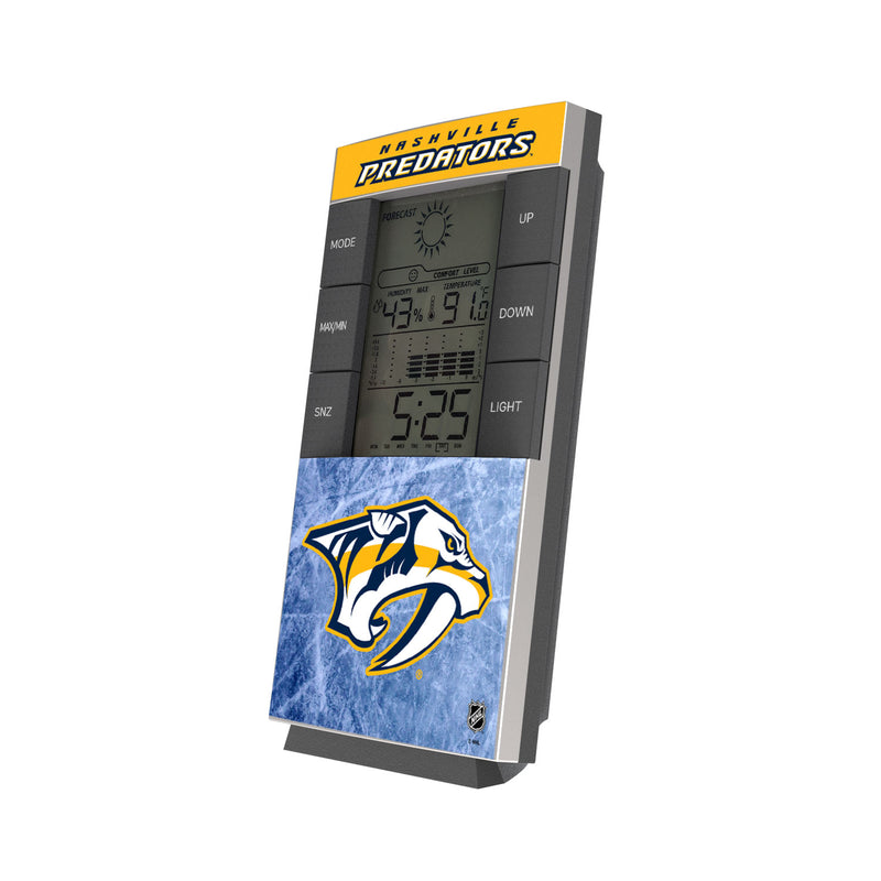 Nashville Predators Ice Wordmark Digital Desk Clock