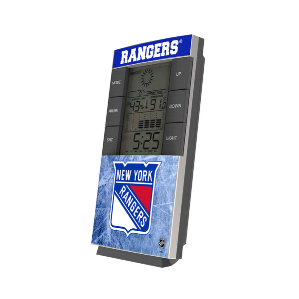 New York Rangers Ice Wordmark Digital Desk Clock