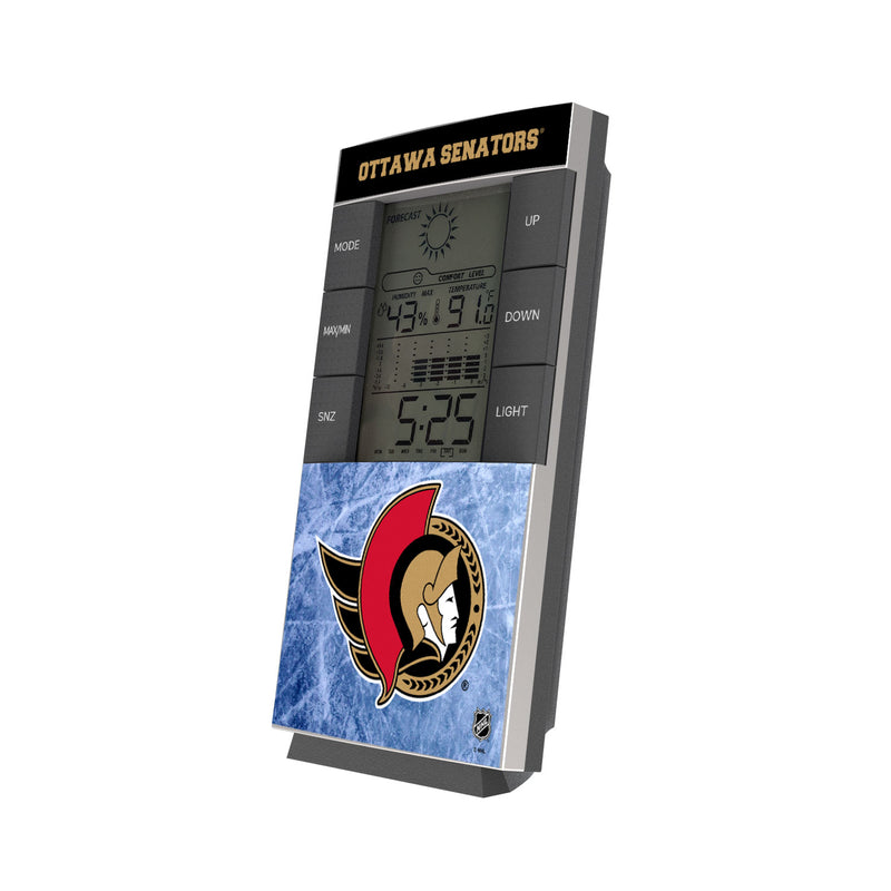 Ottawa Senators Ice Wordmark Digital Desk Clock