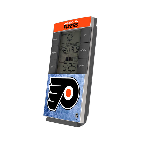 Philadelphia Flyers Ice Wordmark Digital Desk Clock