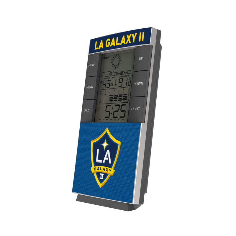 LA Galaxy II  Solid Wordmark Digital Desk Clock