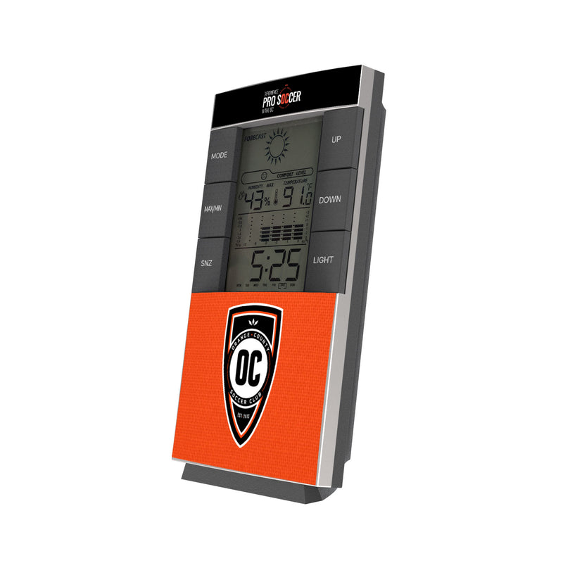 Orange County SC  Solid Wordmark Digital Desk Clock