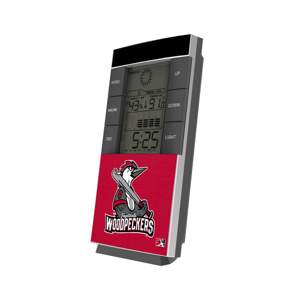 Fayetteville Woodpeckers Solid Wordmark Digital Desk Clock
