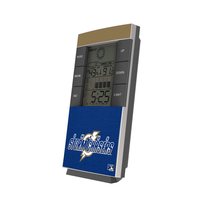 Omaha Storm Chasers Solid Wordmark Digital Desk Clock