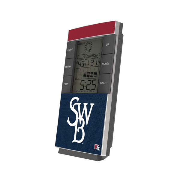 Scranton/Wilkes-Barre RailRiders Solid Wordmark Digital Desk Clock
