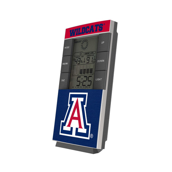 Arizona Wildcats Endzone Solid Digital Desk Clock