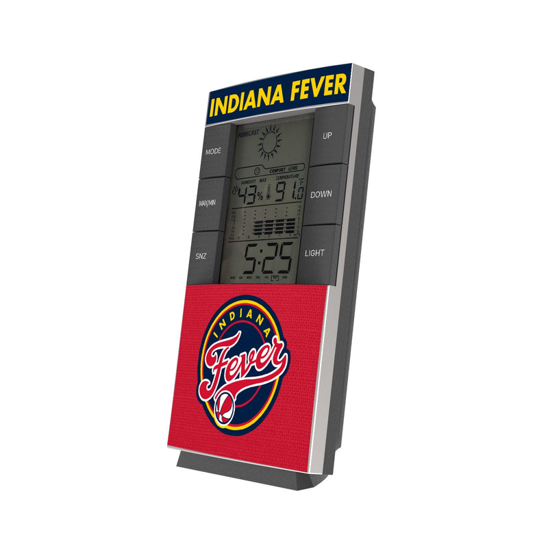 Indiana Fever Solid Wordmark Digital Desk Clock