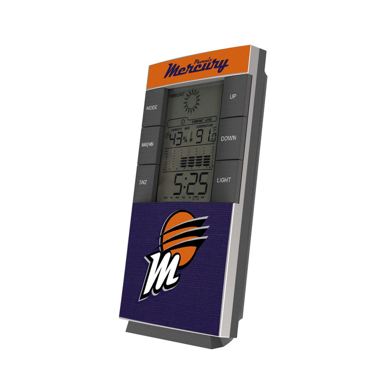 Phoenix Mercury Solid Wordmark Digital Desk Clock