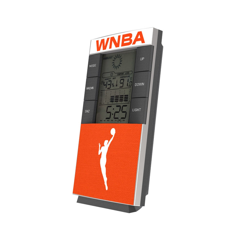 WNBA Solid Wordmark Digital Desk Clock