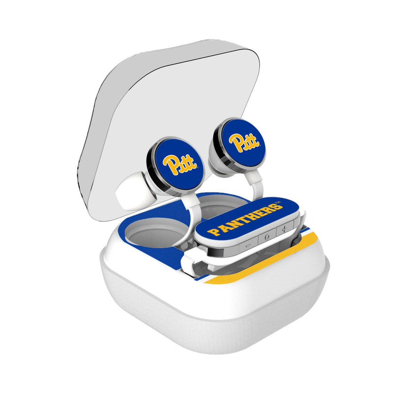 Pittsburgh Panthers Stripe Wireless Earbuds