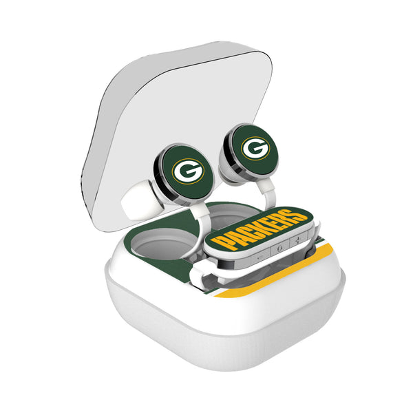 Green Bay Packers Stripe Wireless Earbuds