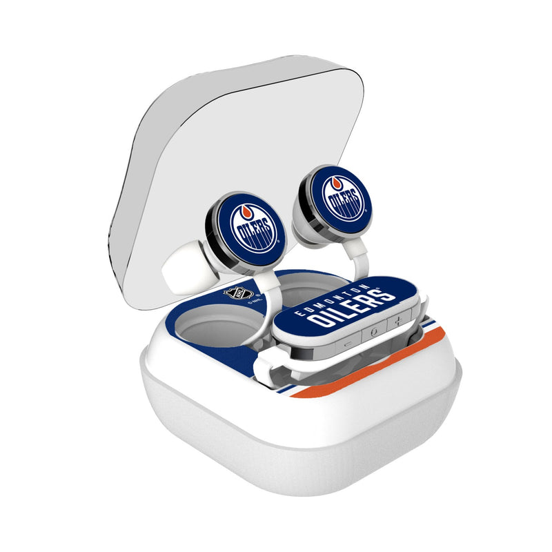 Edmonton Oilers Stripe Wireless Earbuds