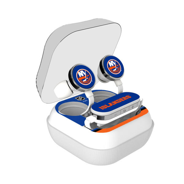 New York Islanders Stripe Wireless Earbuds