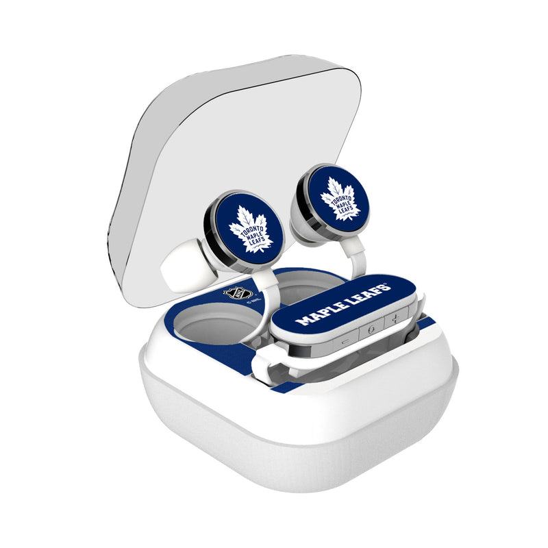Toronto Maple Leafs Stripe Wireless Earbuds