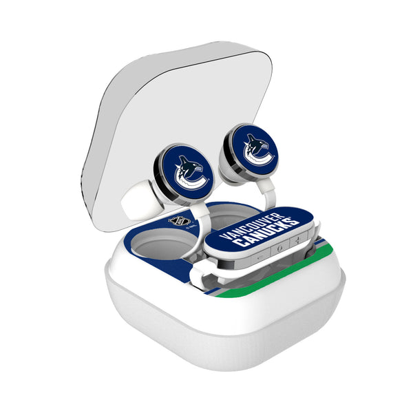 Vancouver Canucks Stripe Wireless Earbuds