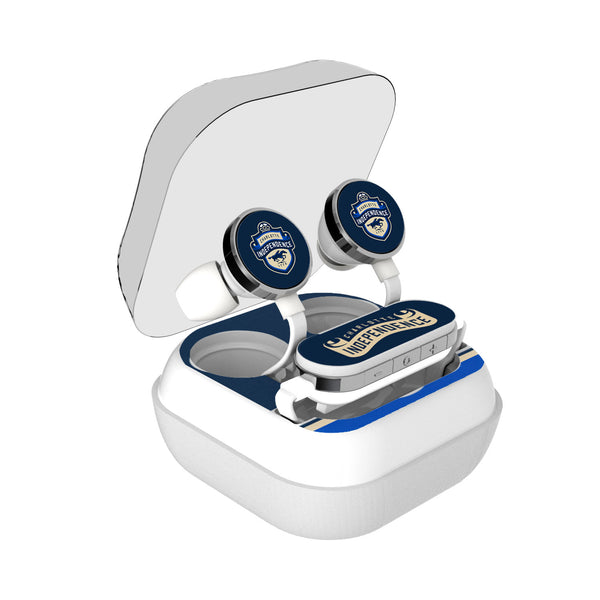 Charlotte Independence  Stripe Wireless Earbuds