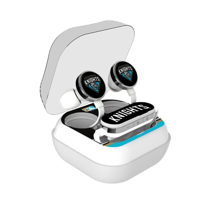 Charlotte Knights Stripe Wireless Earbuds