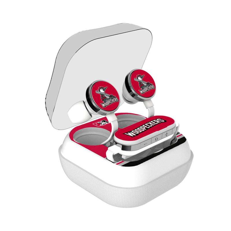 Fayetteville Woodpeckers Stripe Wireless Earbuds