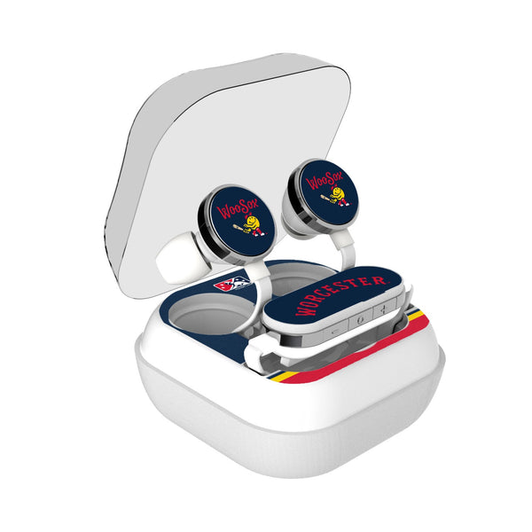 Worcester Red Sox Stripe Wireless Earbuds