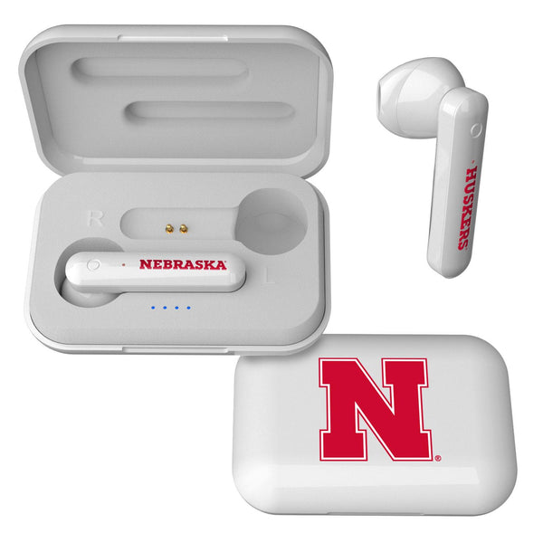 Nebraska Huskers N Insignia Wireless TWS Earbuds