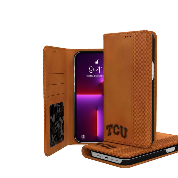 Texas Christian Horned Frogs Burn iPhone Folio Phone Case