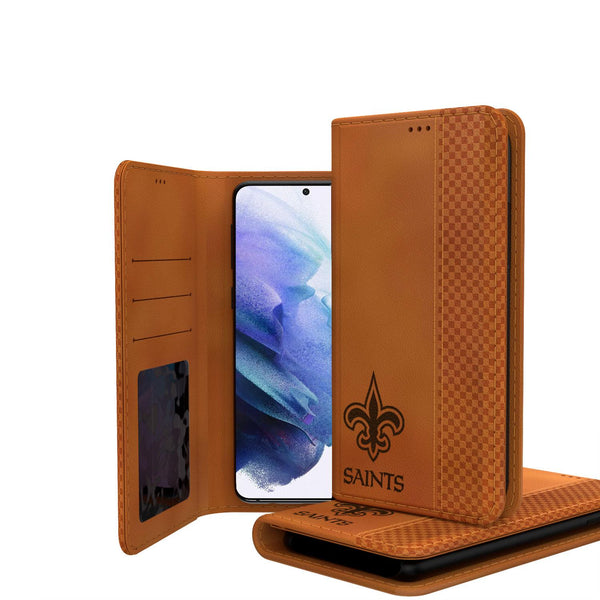 New Orleans Saints Burn Galaxy Folio Phone Case