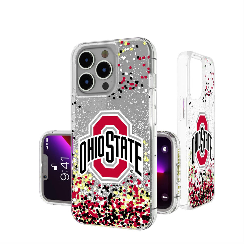 Ohio State Buckeyes Confetti iPhone Glitter Case