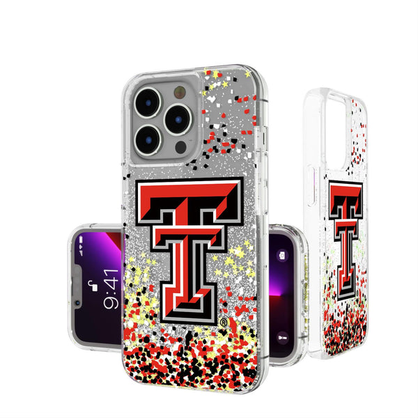 Texas Tech Red Raiders Confetti iPhone Glitter Case