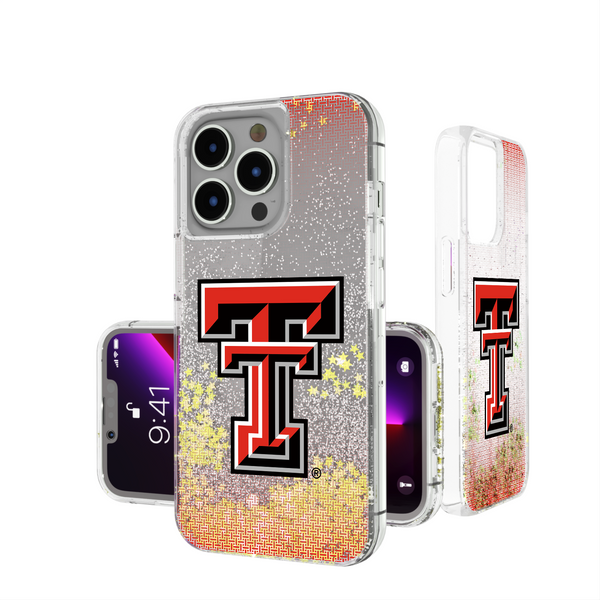 Texas Tech Red Raiders Linen iPhone Glitter Phone Case
