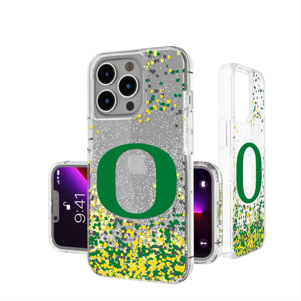 Oregon Ducks Confetti iPhone Glitter Case