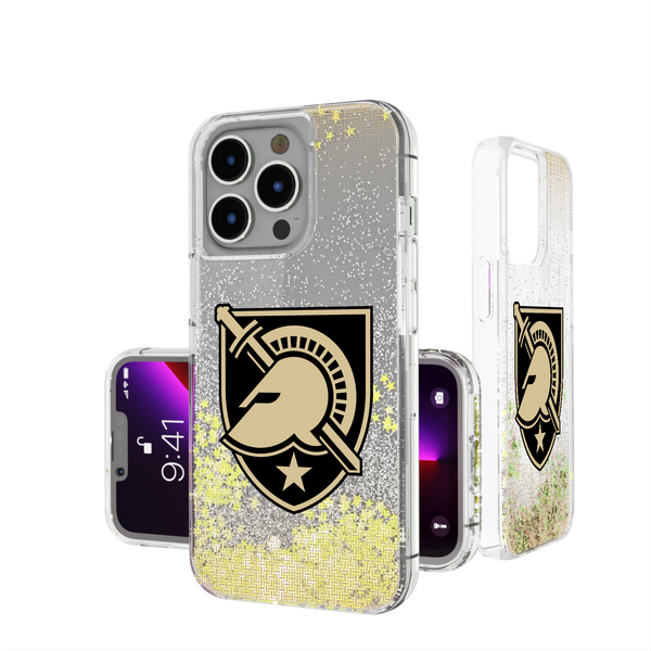 Army Academy Black Knights Linen iPhone Glitter Phone Case