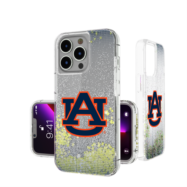 Auburn Tigers Linen iPhone Glitter Phone Case