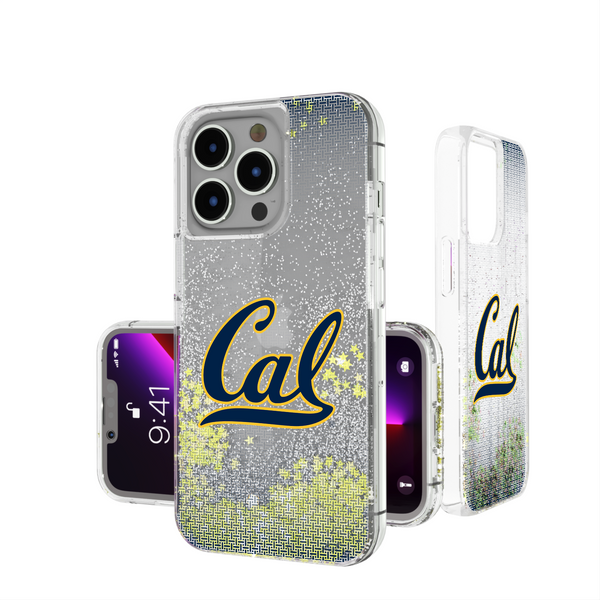 California Golden Bears Linen iPhone Glitter Phone Case