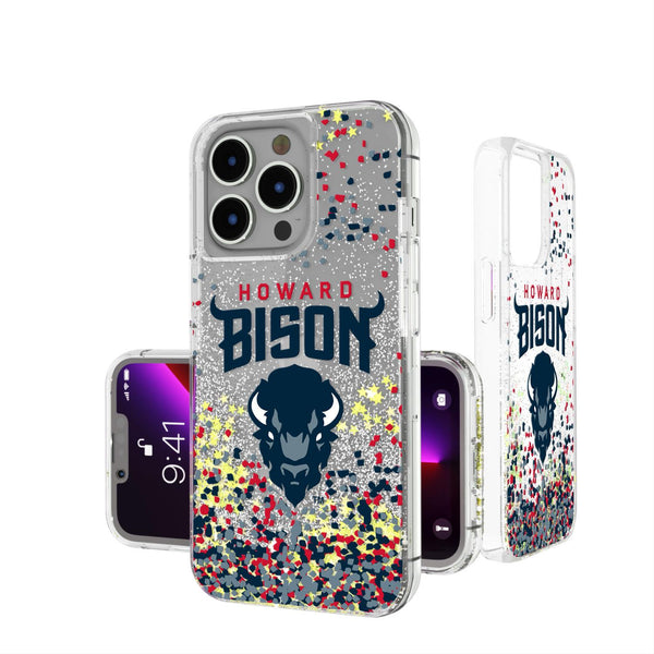 Howard Bison Confetti iPhone Glitter Case