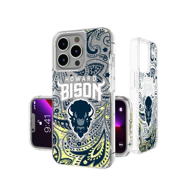 Howard Bison Paisley iPhone Glitter Case