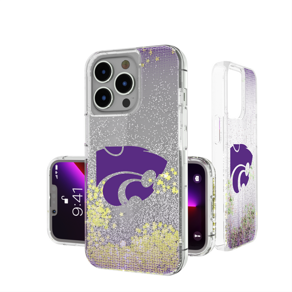 Kansas State Wildcats Linen iPhone Glitter Phone Case