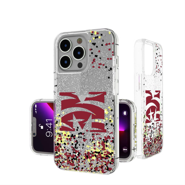 Morehouse Maroon Tigers Confetti iPhone Glitter Case
