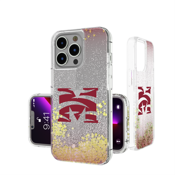 Morehouse Maroon Tigers Linen iPhone Glitter Phone Case