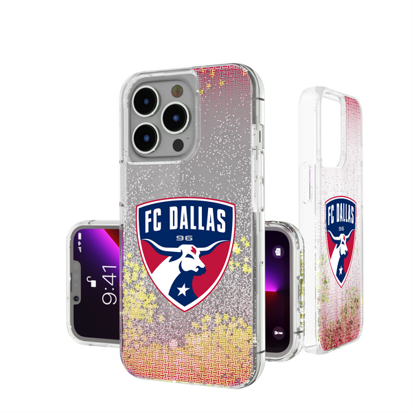 FC Dallas  Linen iPhone Glitter Phone Case