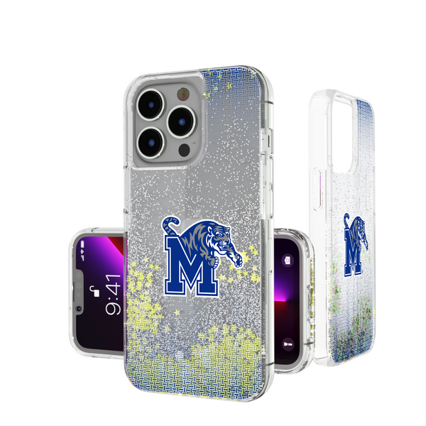 Memphis Tigers Linen iPhone Glitter Phone Case