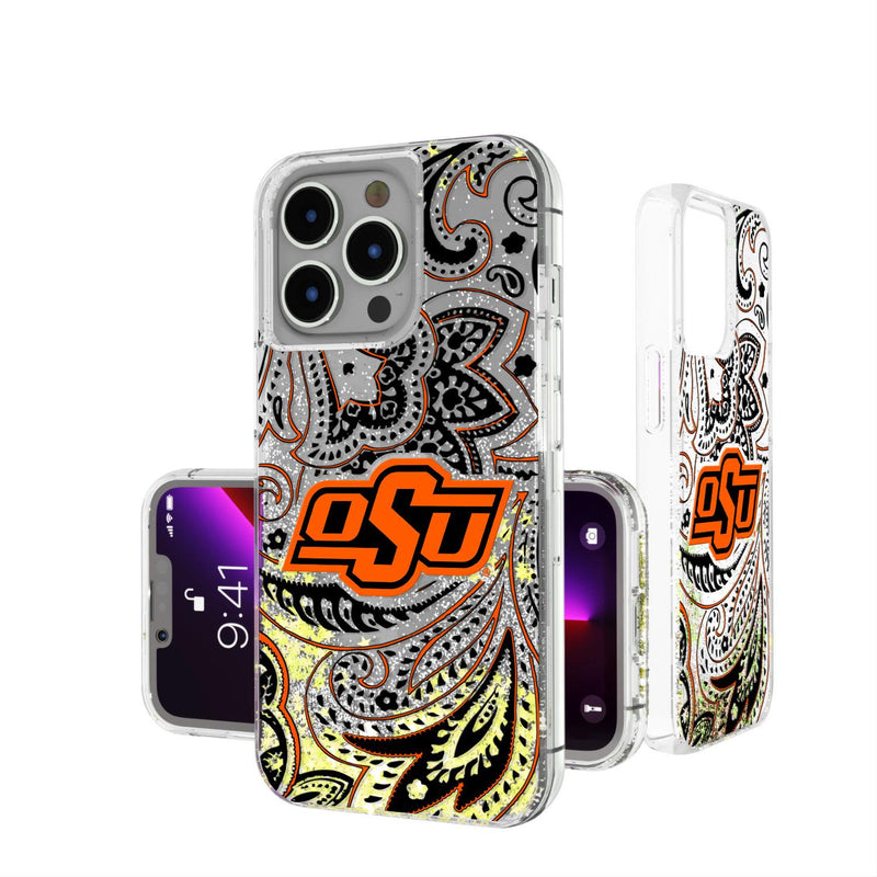 Oklahoma State Cowboys Paisley iPhone Glitter Case
