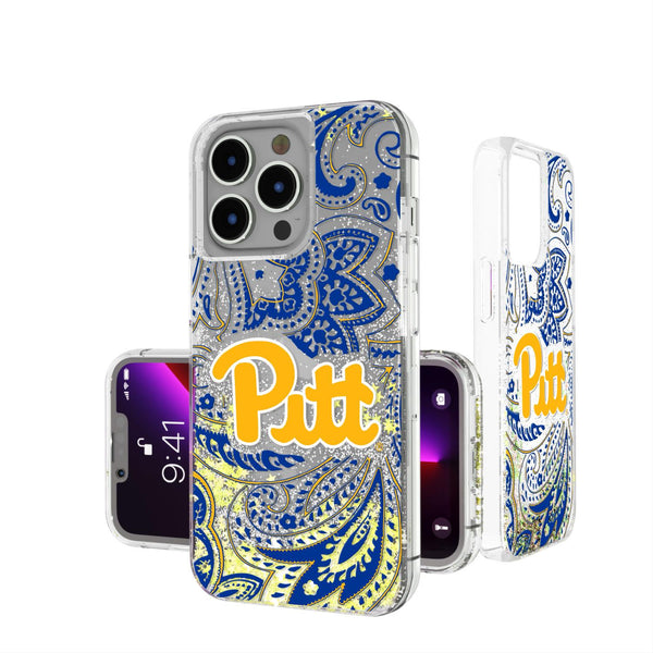Pittsburgh Panthers Paisley iPhone Glitter Case