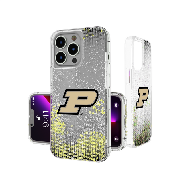Purdue Boilermakers Linen iPhone Glitter Phone Case