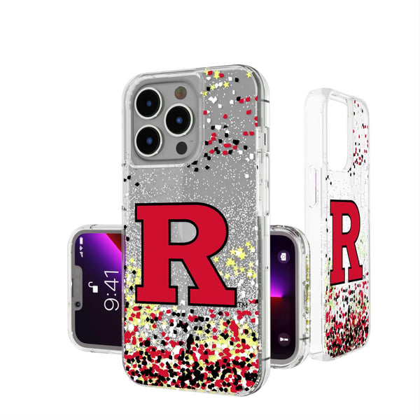Rutgers Scarlet Knights Confetti iPhone Glitter Case