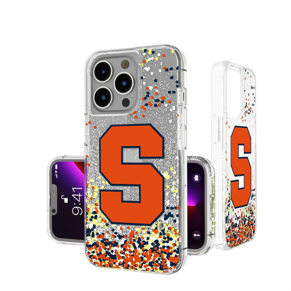 Syracuse Orange Confetti iPhone Glitter Case